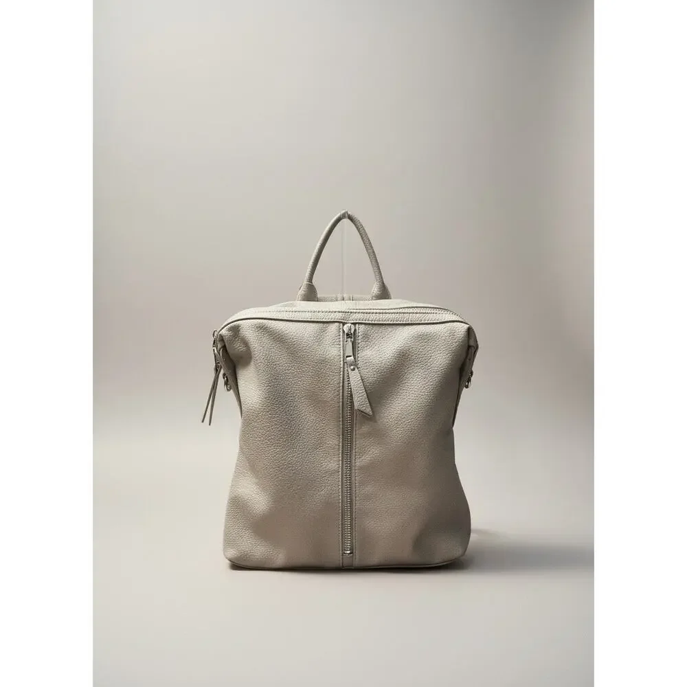 Urban Expressions Cream Vegan Leather Backpack Purse Bag Womens - Picture 4 of 13